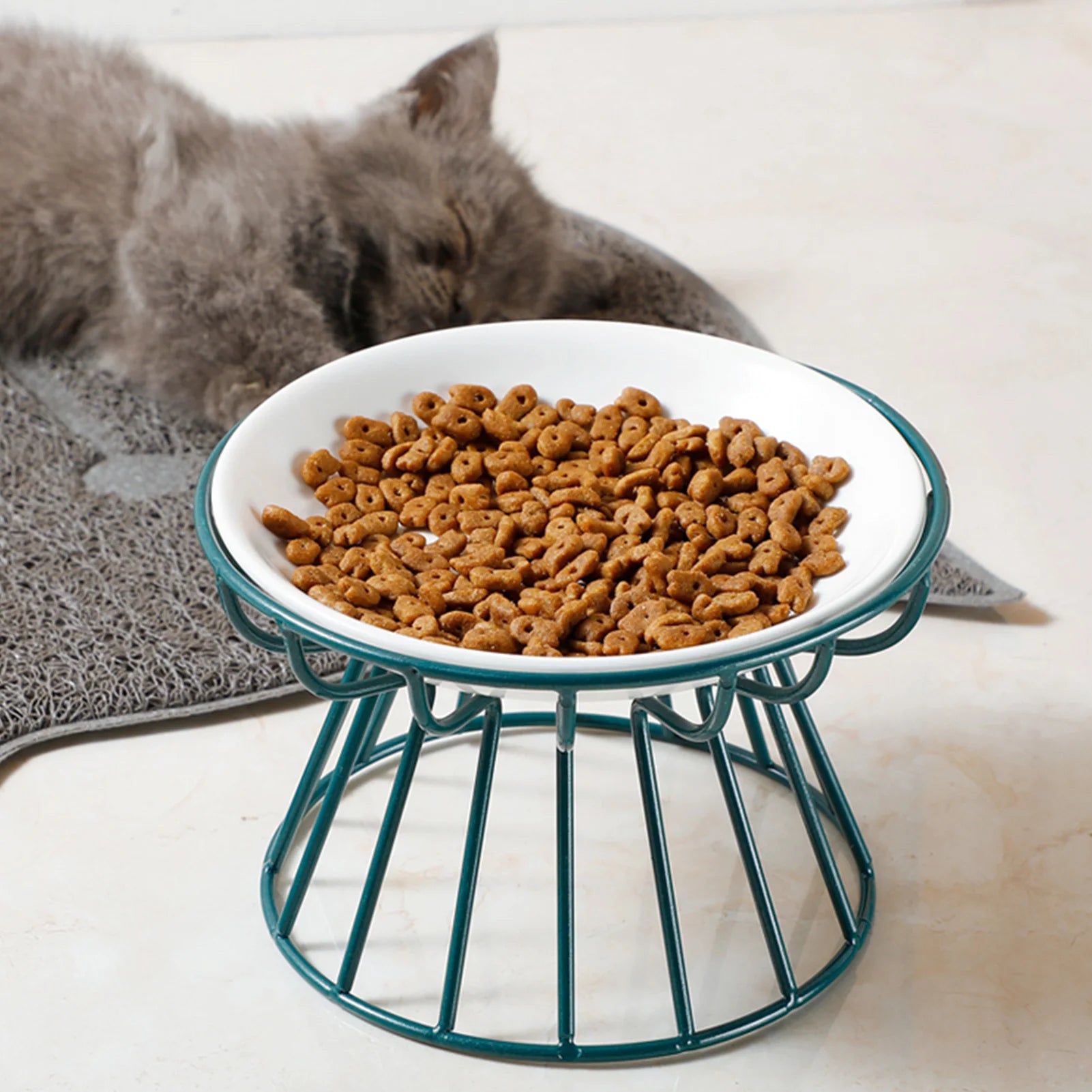 Ceramic Nordic Raised Pet Bowl