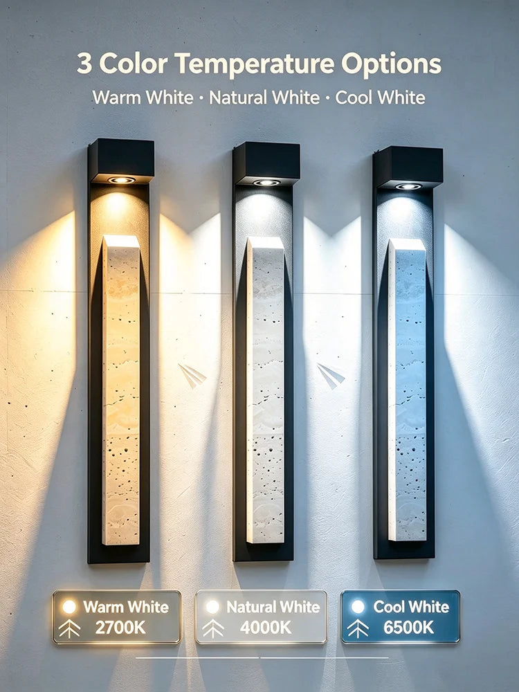 IP65 Travertine Outdoor Wall Light