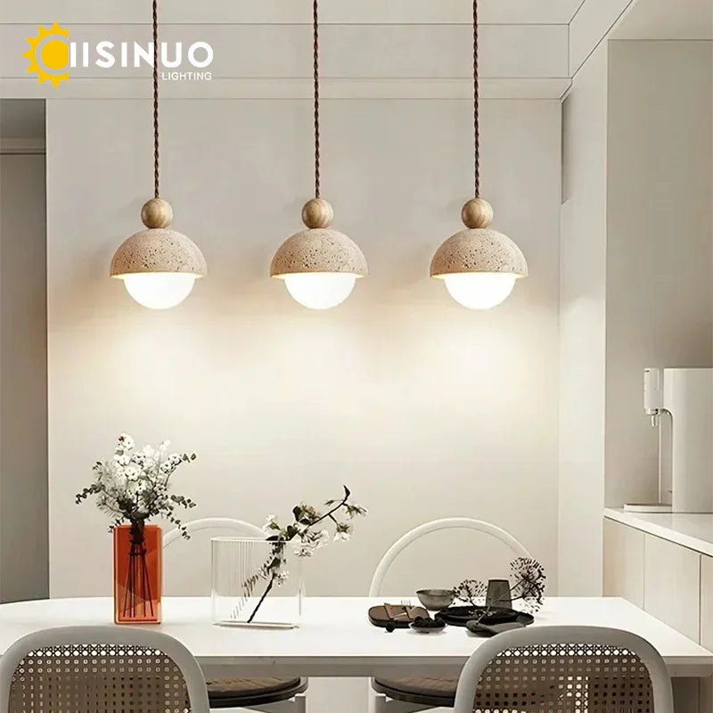 Travertine Pendant Light
