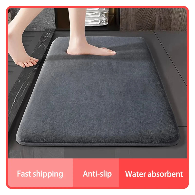 Coral Non-Slip Bath Mat