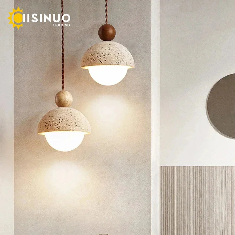 Travertine Pendant Light