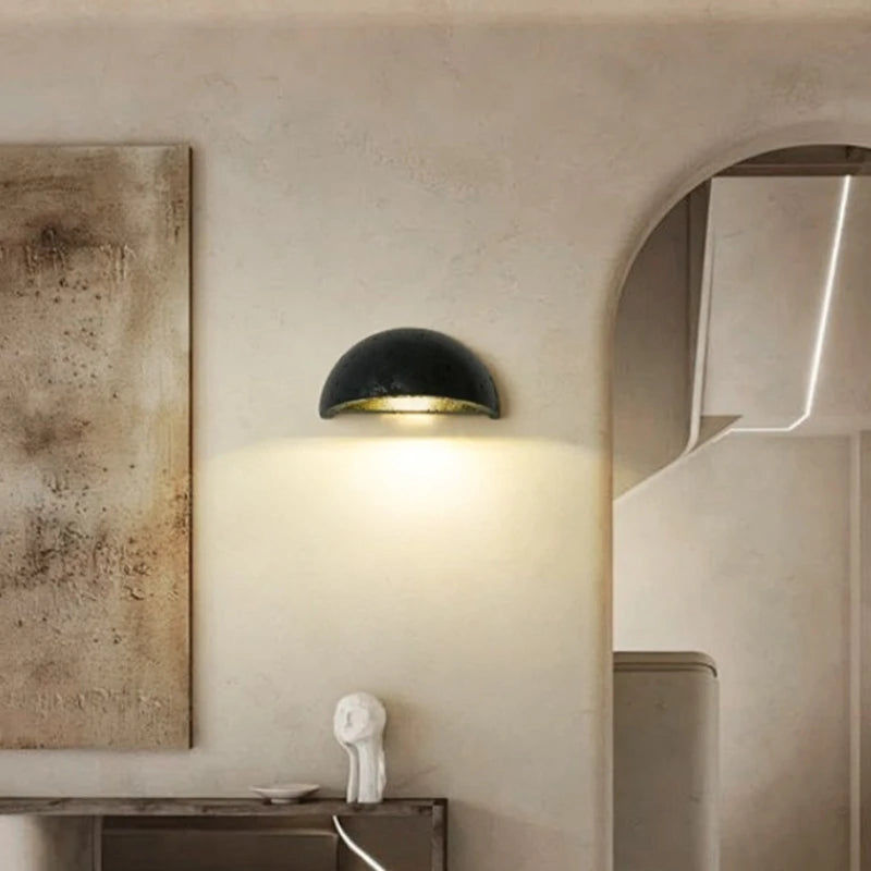 Travertine Wabi-Sabi Bedside Table Lamp