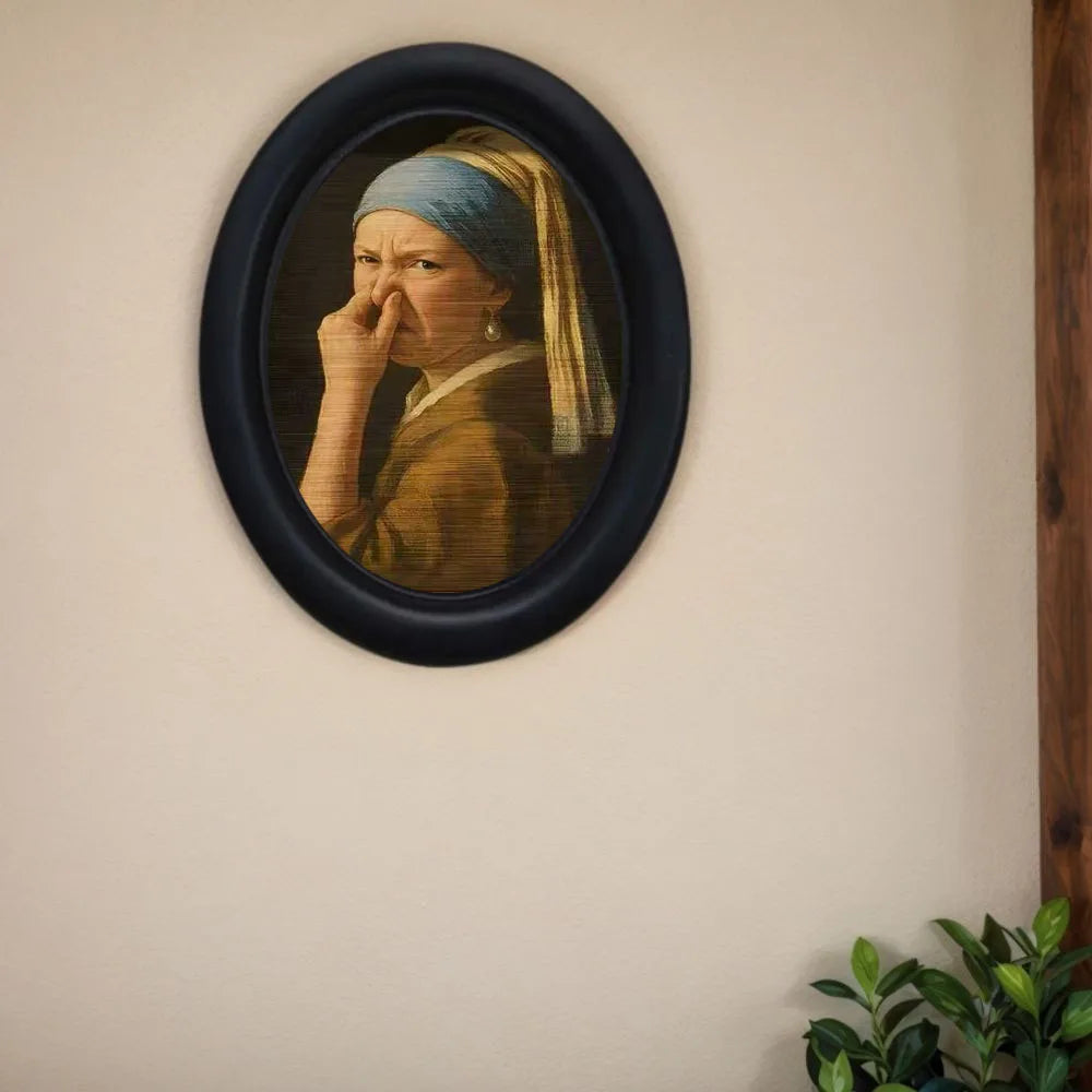 Framed Wooden Character Wall Print