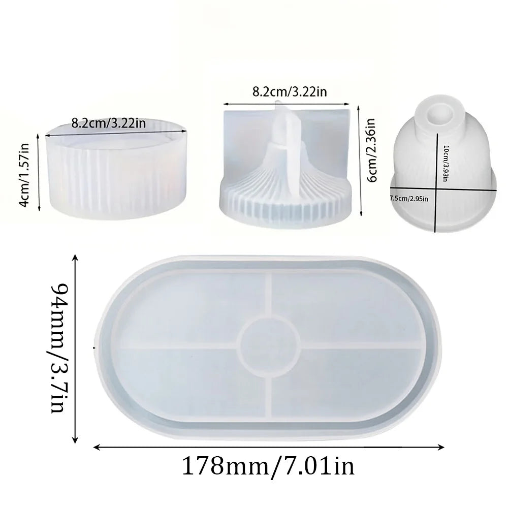 Oval Silicone Mould Set
