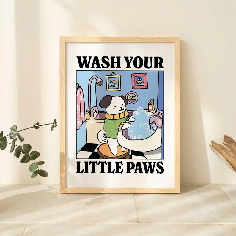 Black Cat Wall Print