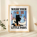 Black Cat Wall Print