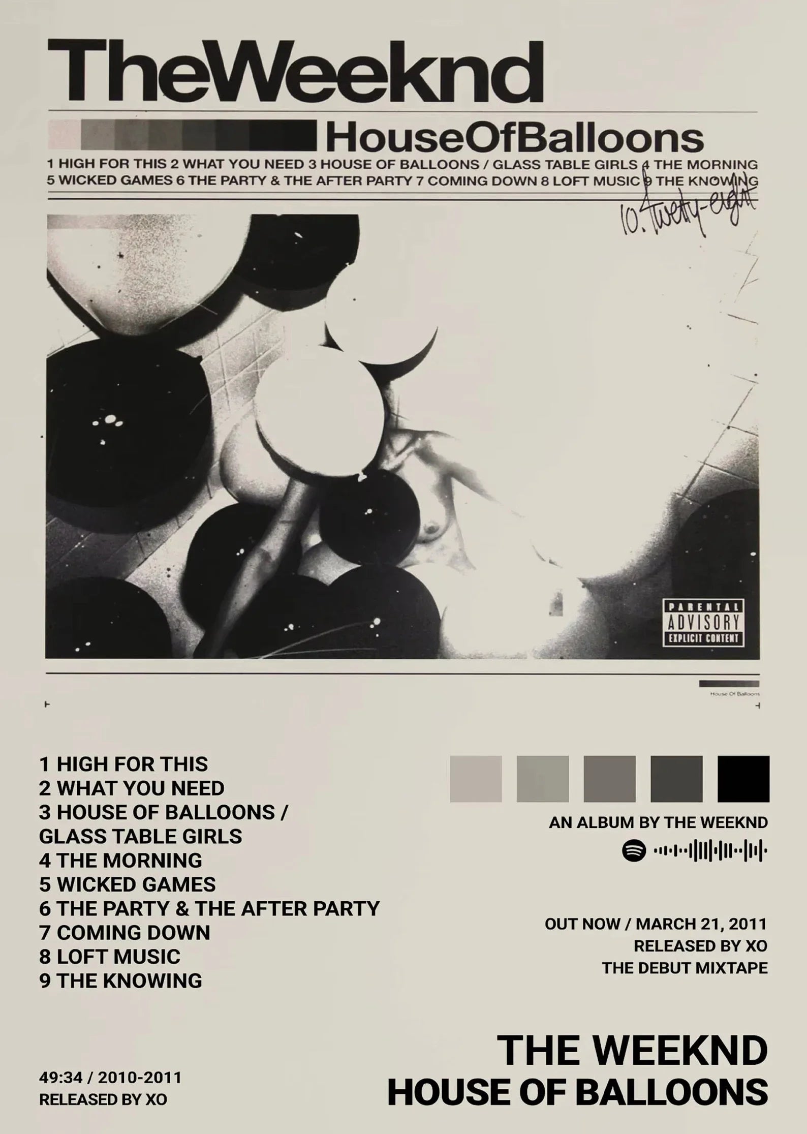 Weeknd Album Inspired Poster
