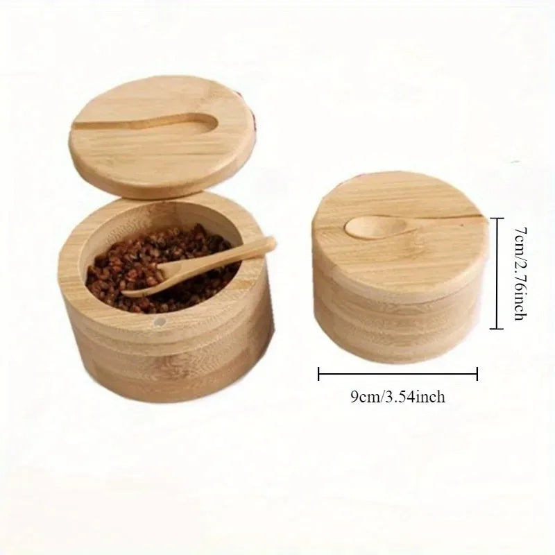 Bamboo Condiment Jar