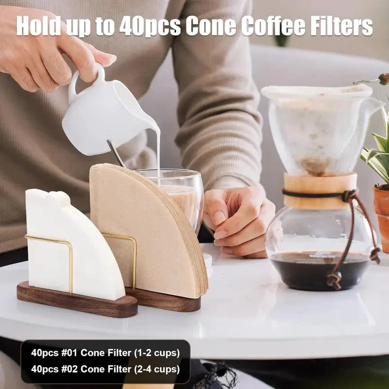 Wooden Coffee Filter Holder