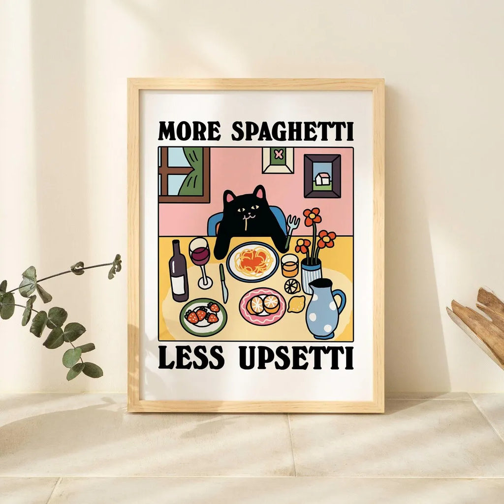 Black Cat Wall Print