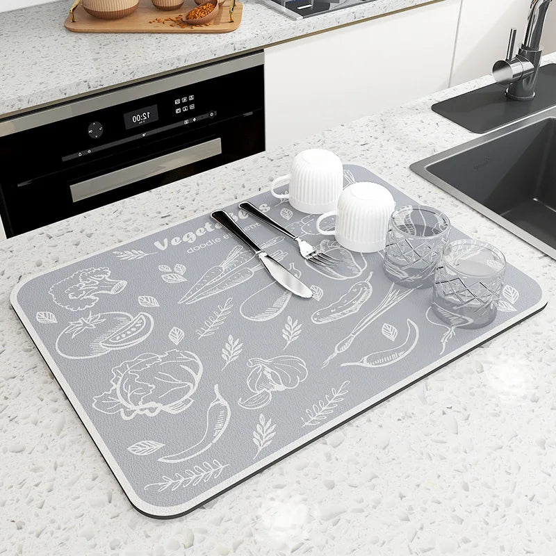 Absorbent Non-Slip Bath Mat