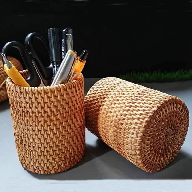 Rattan Utensil Holder