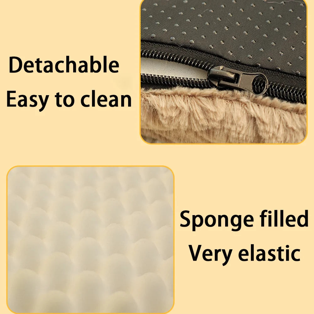 Non-Slip Faux Fur Orthopaedic Pet Bed