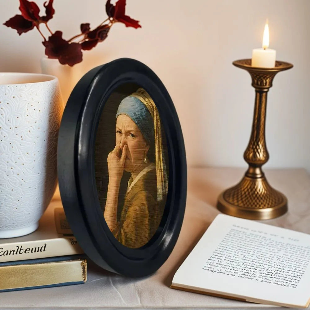 Framed Wooden Character Wall Print