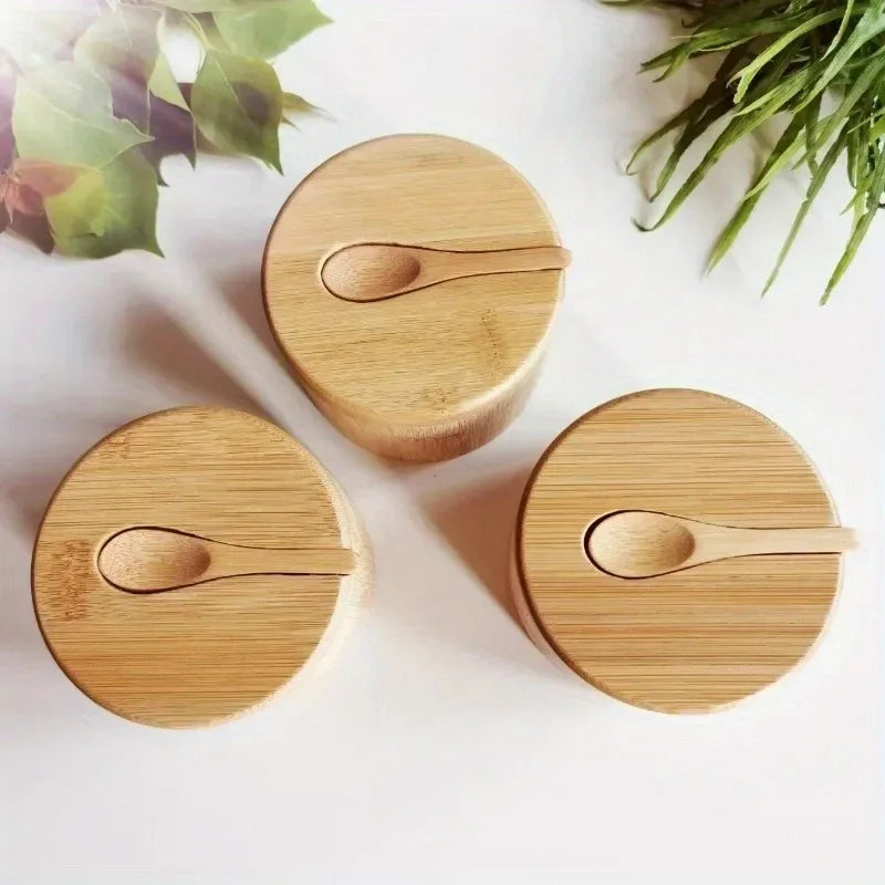 Bamboo Condiment Jar