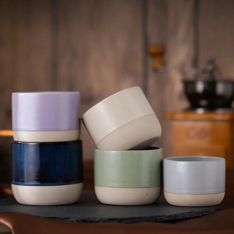 Stoneware Ceramic Japanese Tea Cup + Set