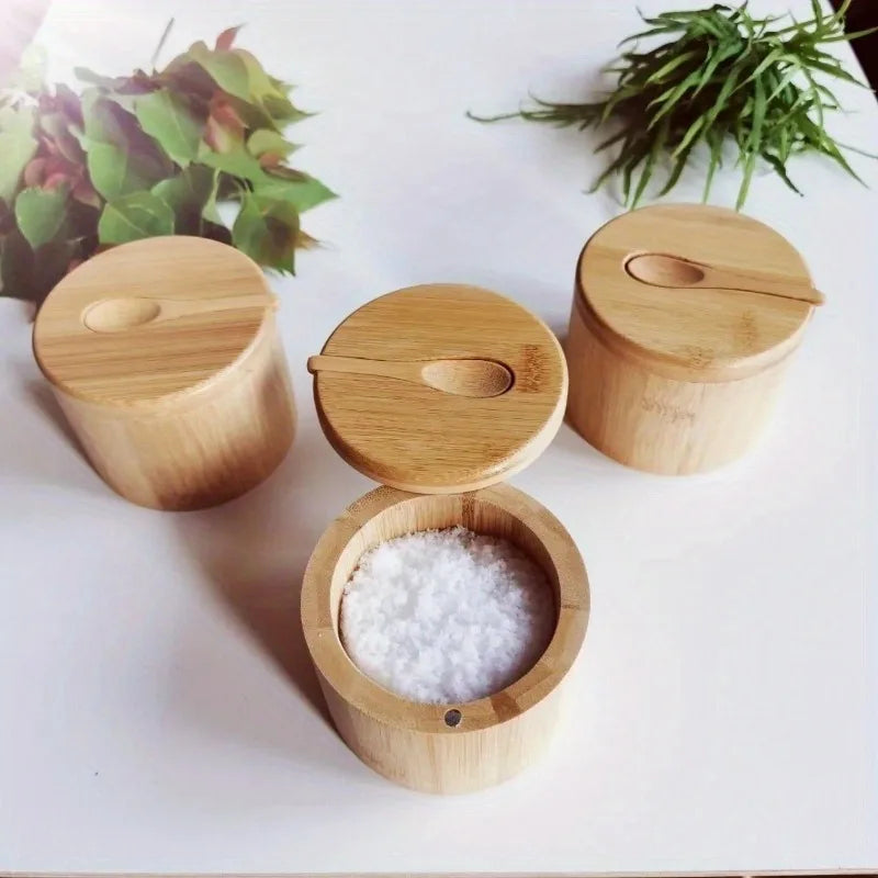 Bamboo Condiment Jar