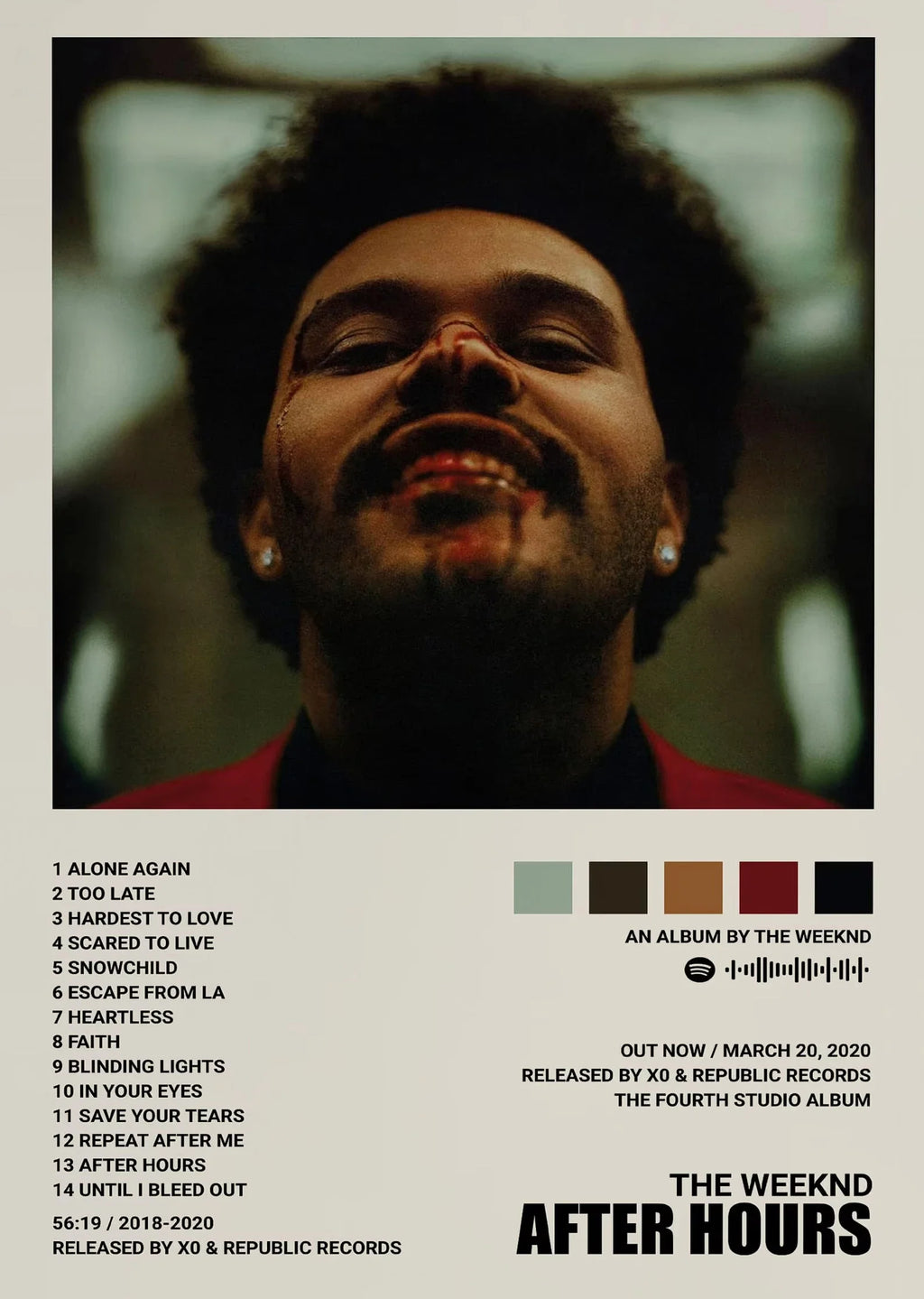 Weeknd Album Inspired Poster