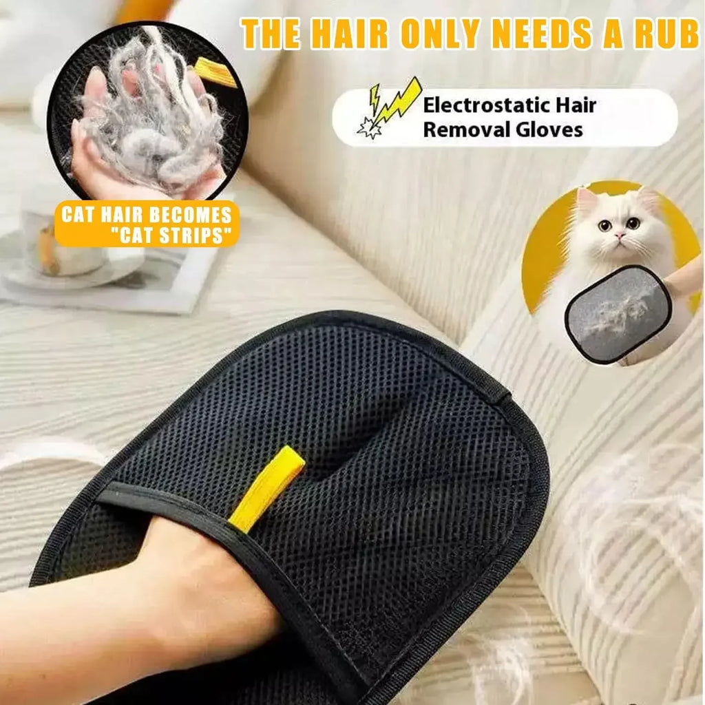 Faux Fur Pet Grooming Glove
