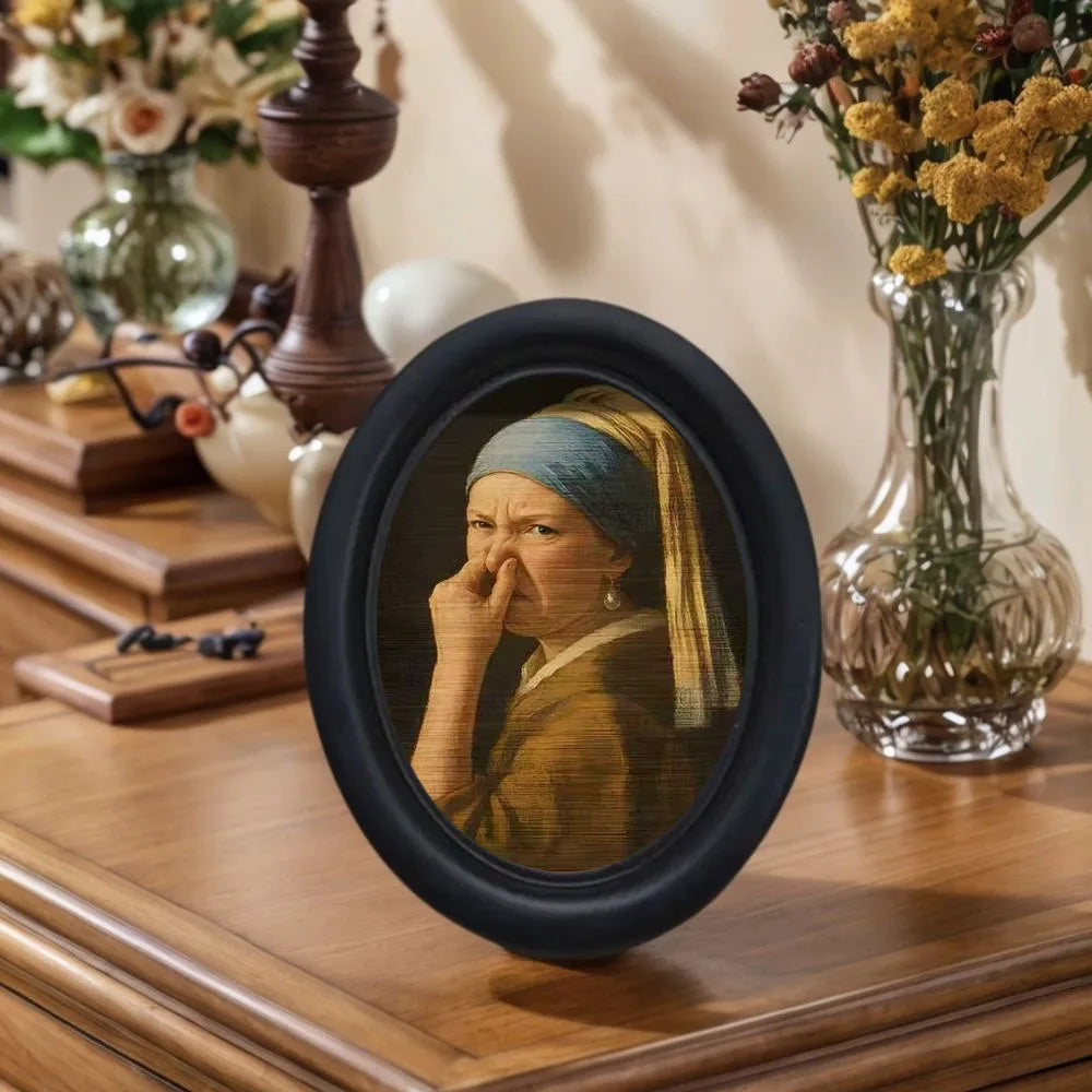 Framed Wooden Character Wall Print