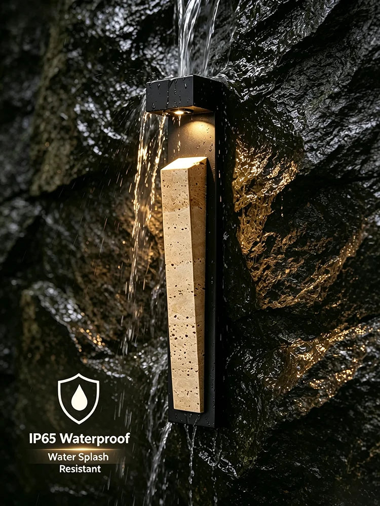 IP65 Travertine Outdoor Wall Light