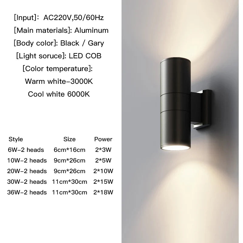 Up Down Outdoor Wall Light