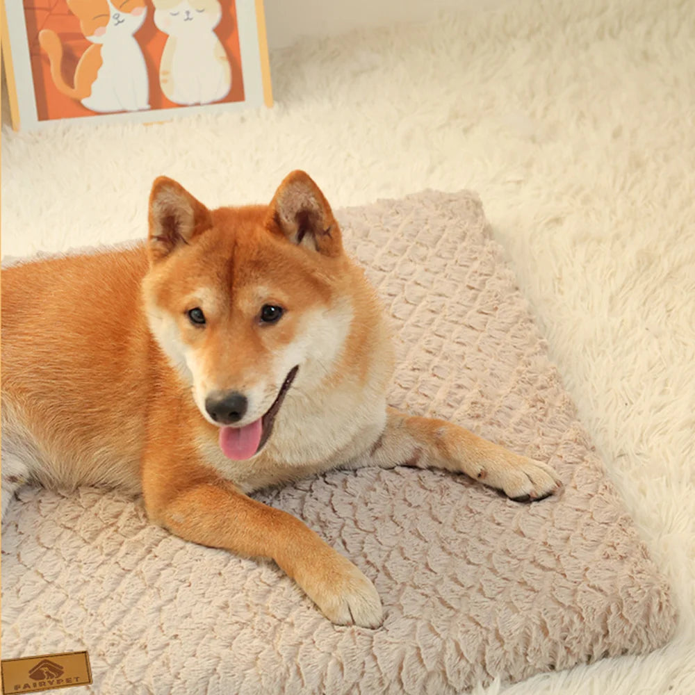 Non-Slip Faux Fur Orthopaedic Pet Bed