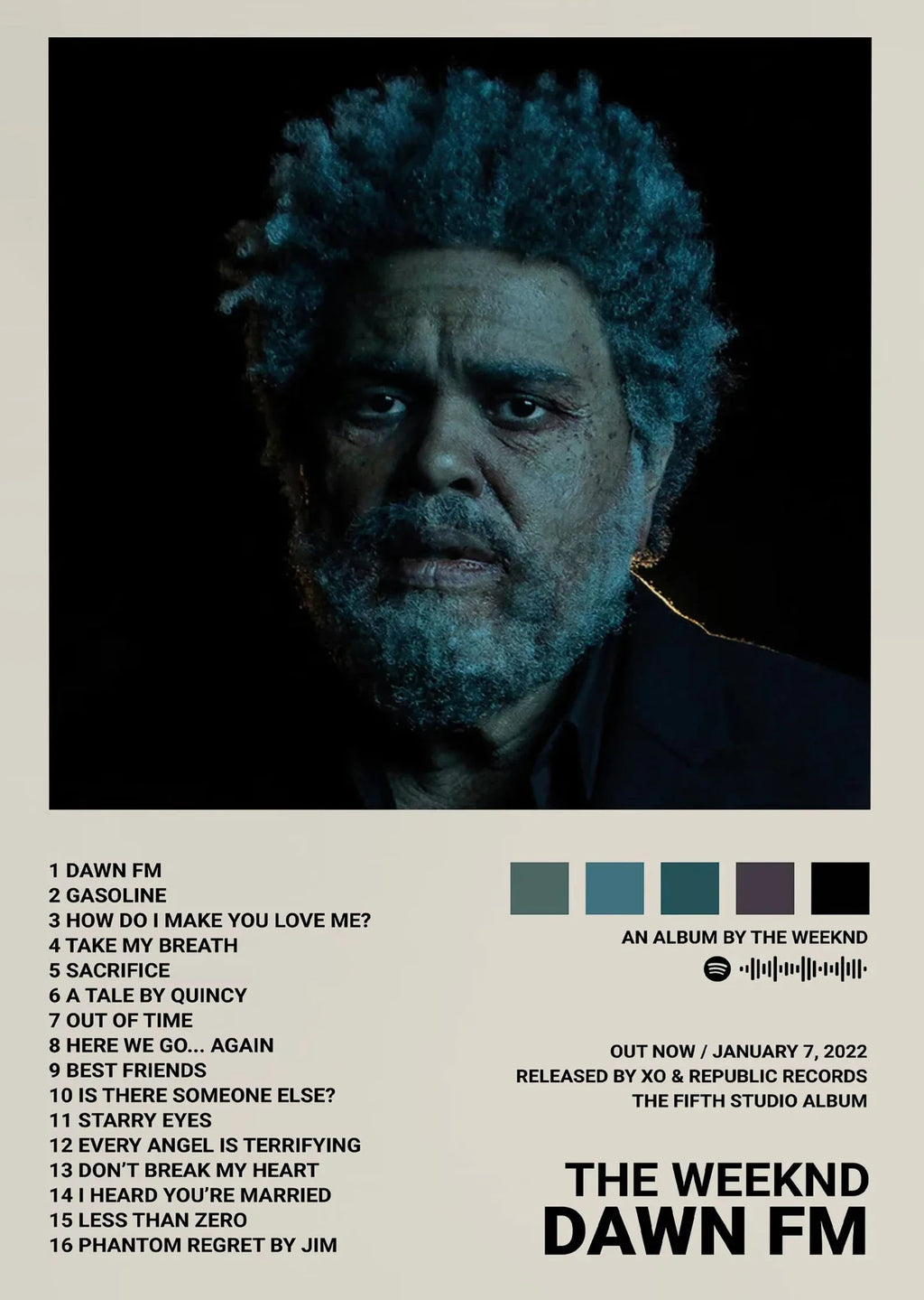 Weeknd Album Inspired Poster