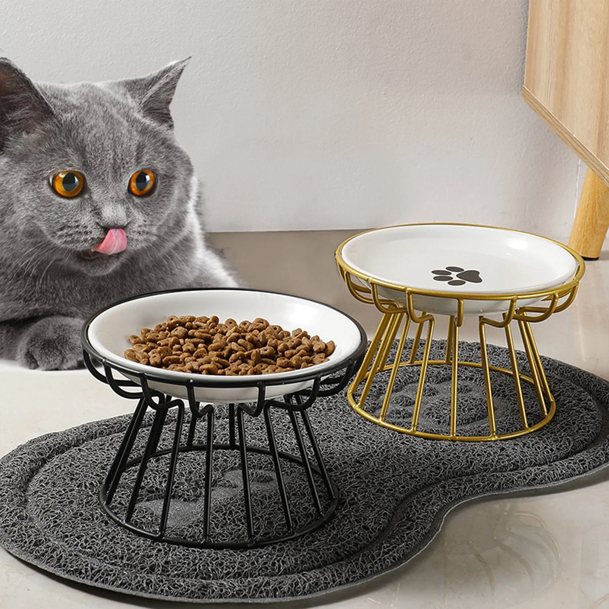 Ceramic Nordic Raised Pet Bowl