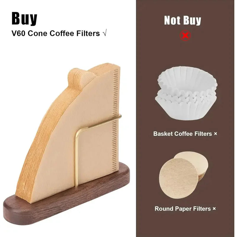 Wooden Coffee Filter Holder