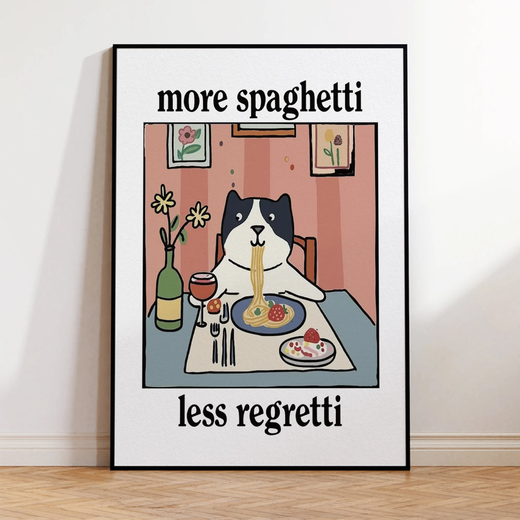 Black Cat Wall Print