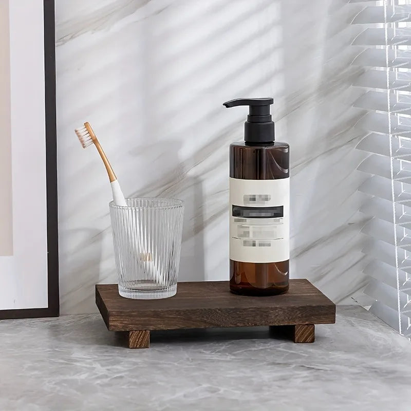 Wooden Bathroom Tray