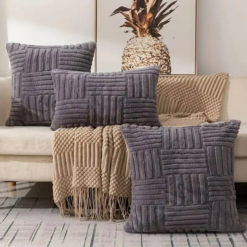 Faux Fur Boho Cushion Cover