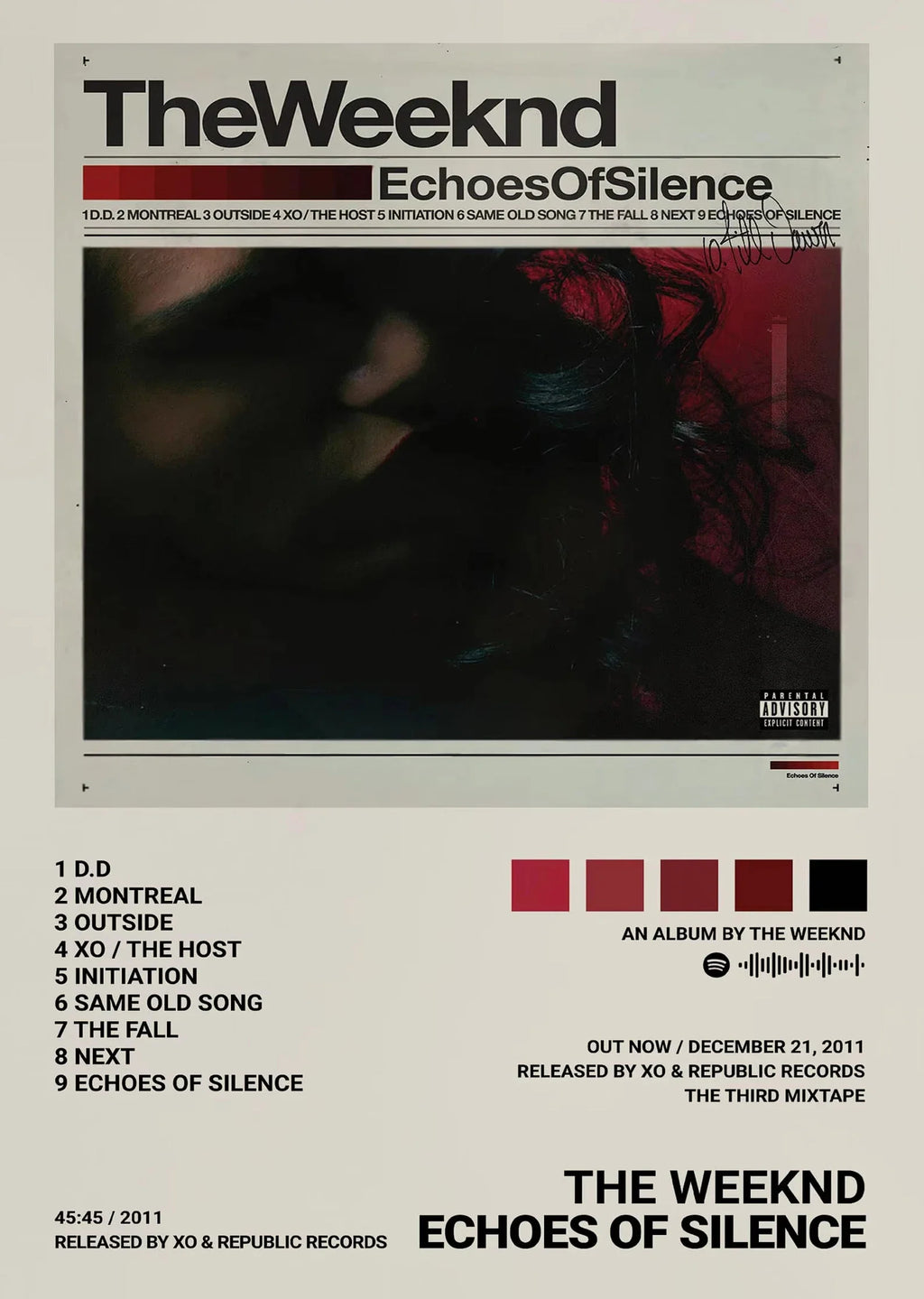 Weeknd Album Inspired Poster