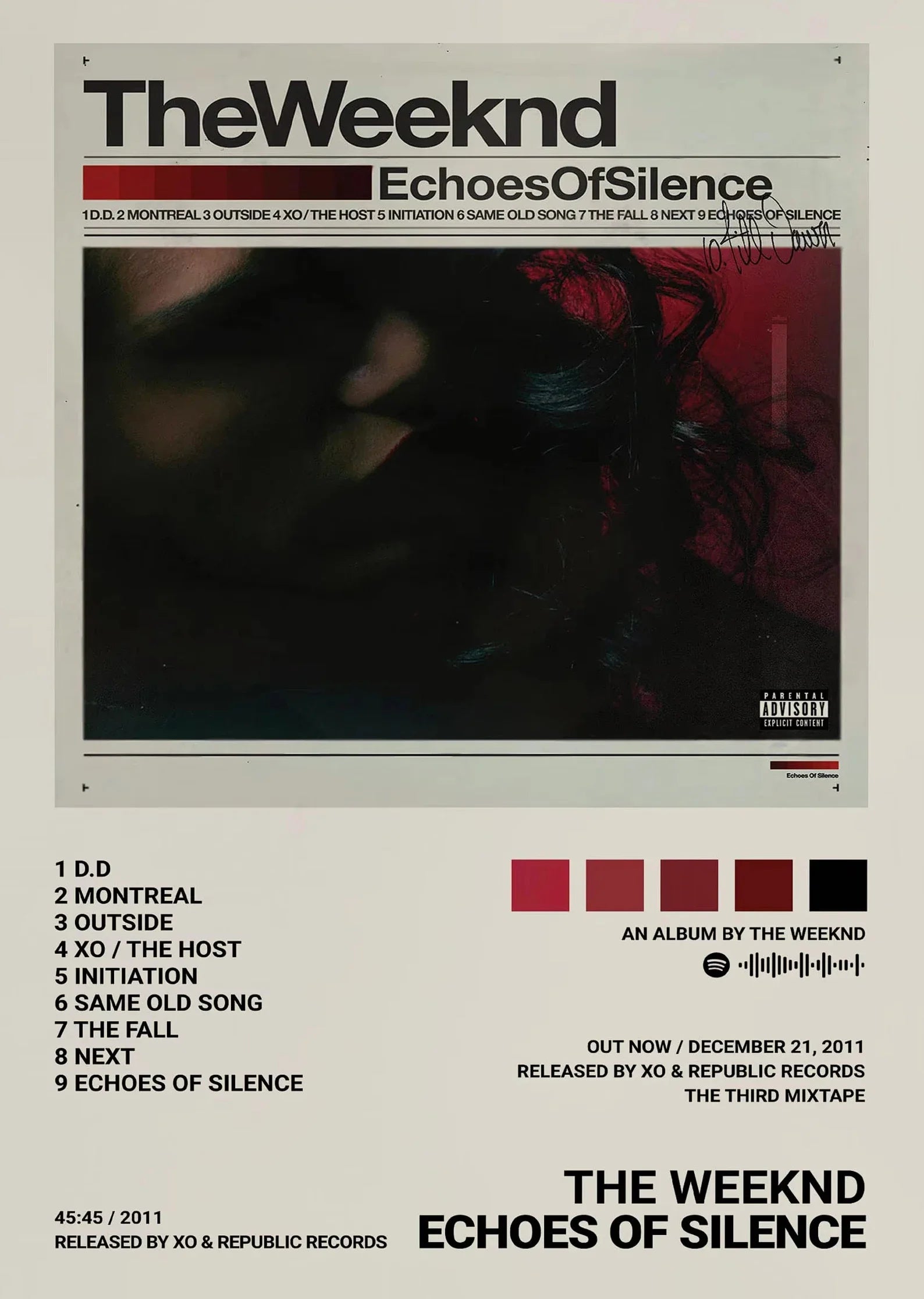 Weeknd Album Inspired Poster