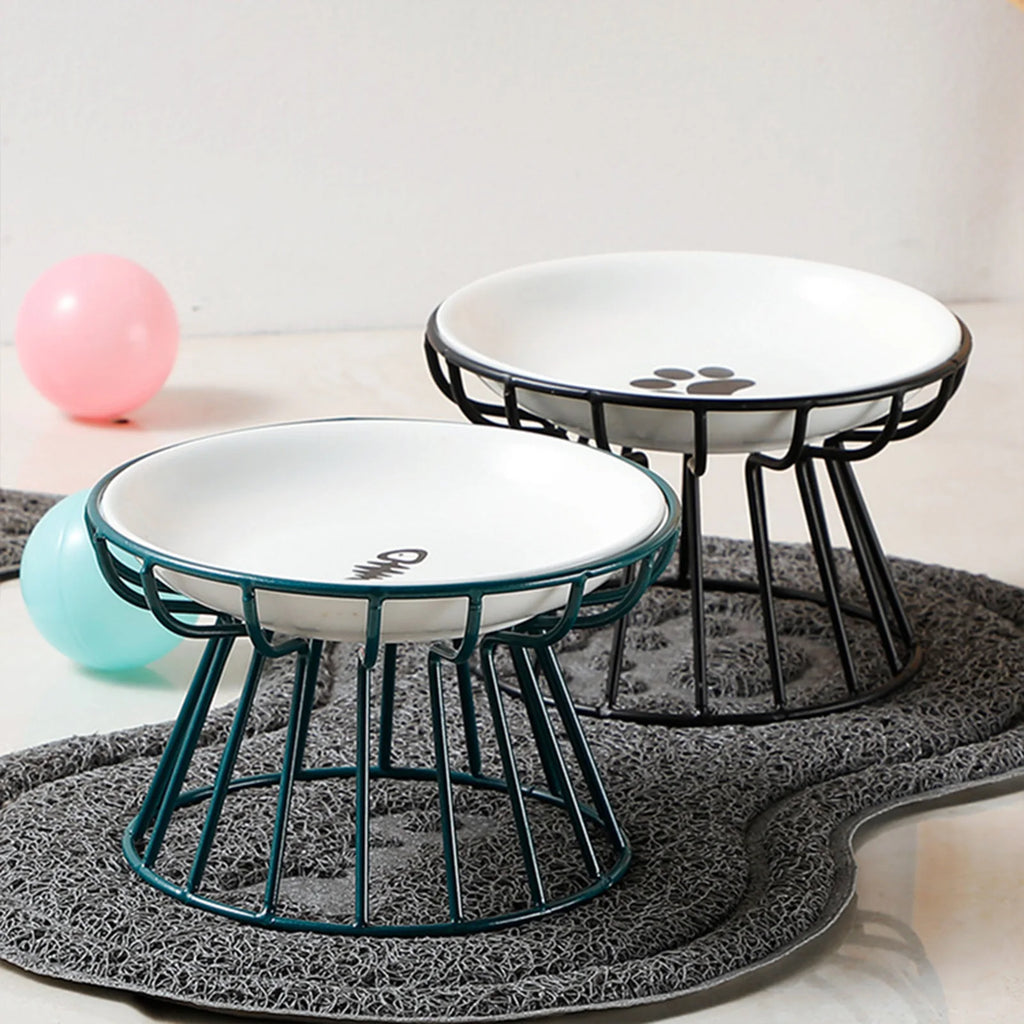 Ceramic Nordic Raised Pet Bowl