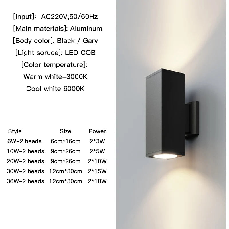 Up Down Outdoor Wall Light