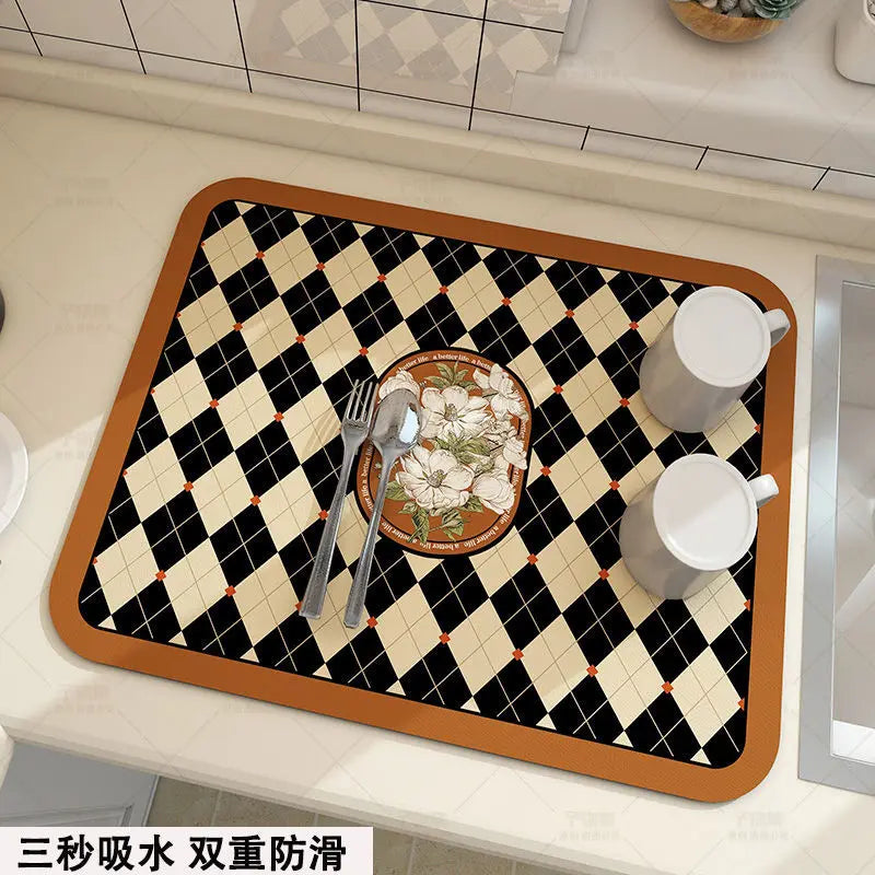 Absorbent Non-Slip Bath Mat