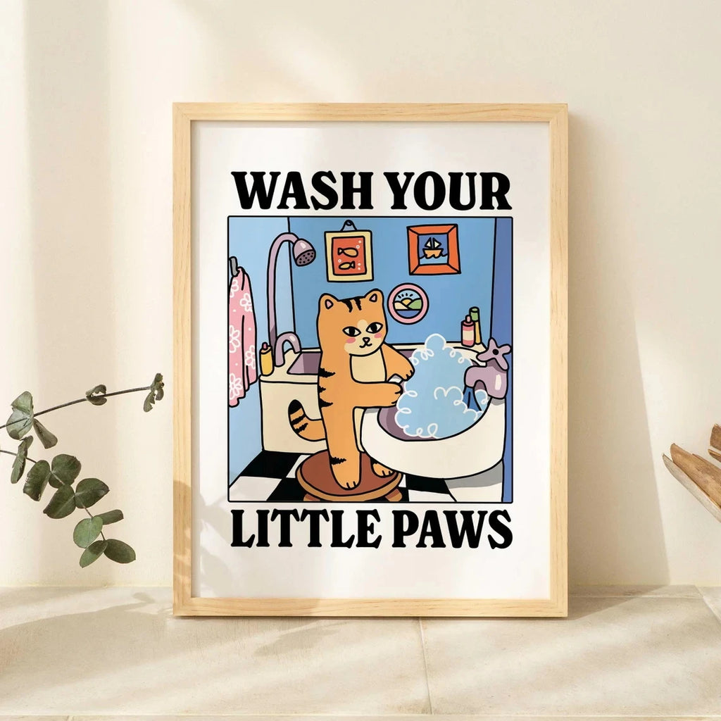 Black Cat Wall Print