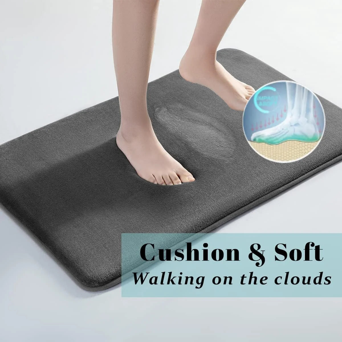 Coral Non-Slip Bath Mat