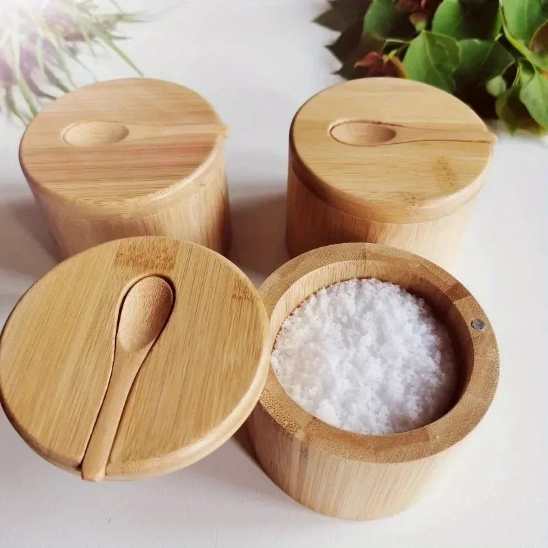 Bamboo Condiment Jar