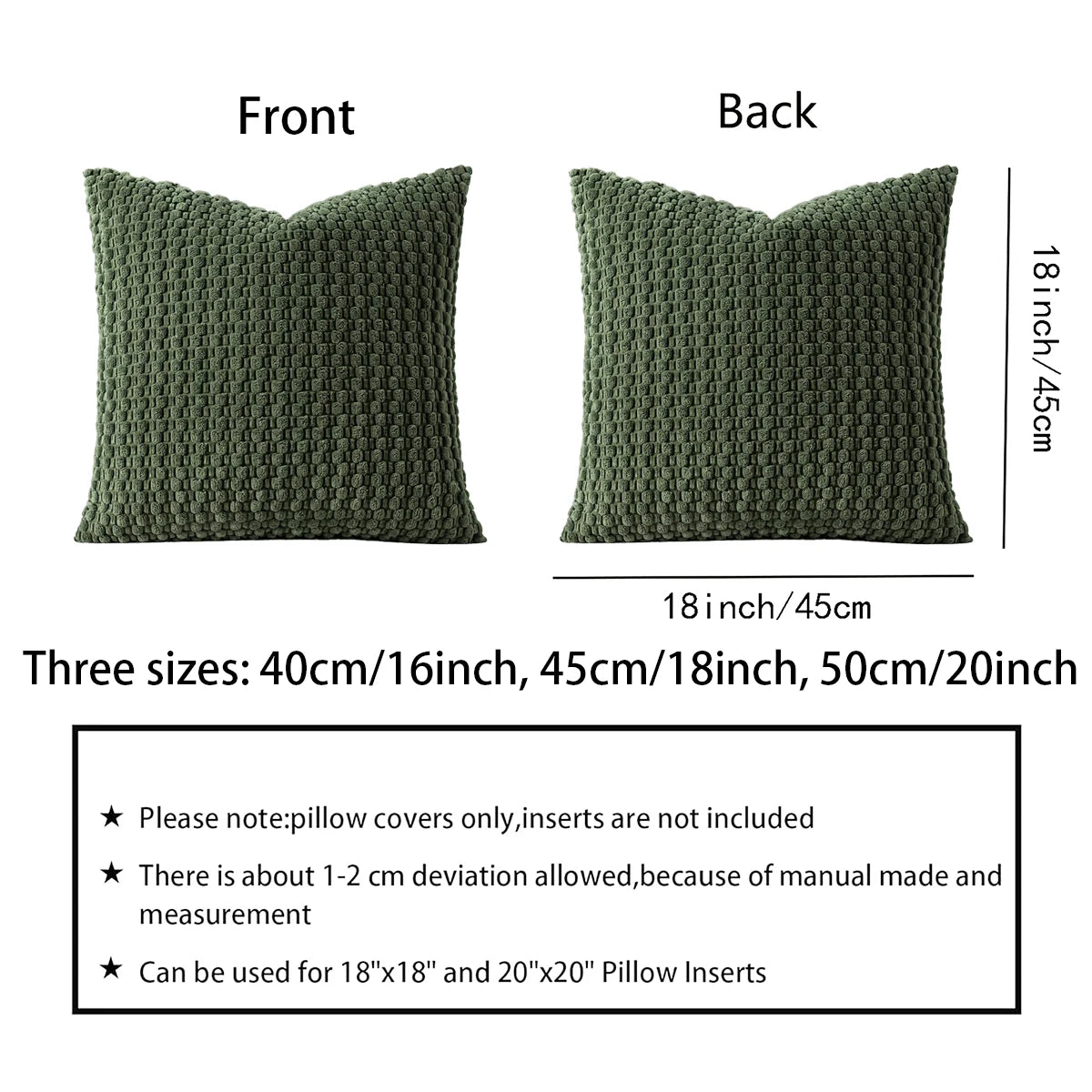 Corduroy Boho Cushion Cover