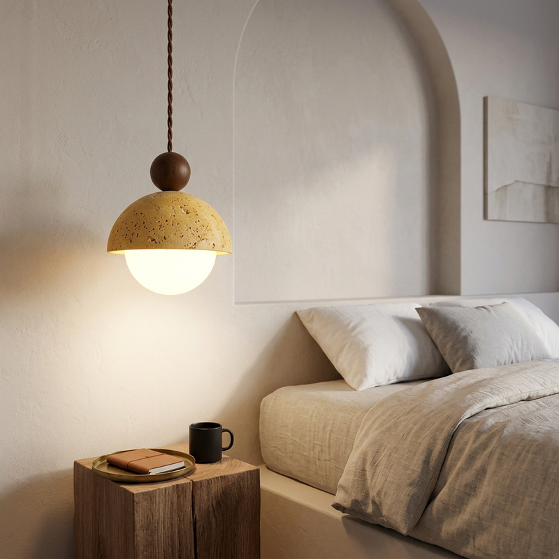 Travertine Pendant Light